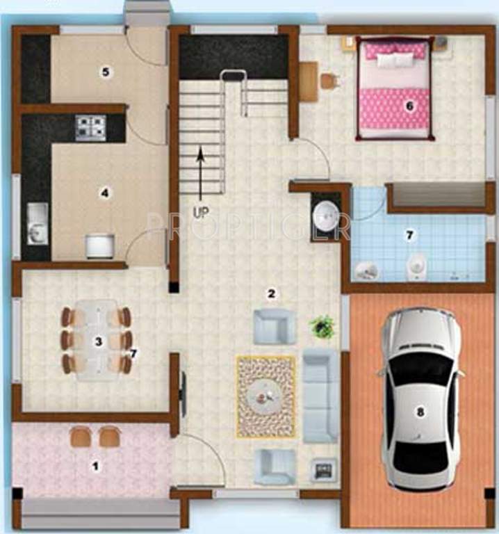 TBPL Anjali Gardens (3BHK+3T (1,643 sq ft) 1643 sq ft)