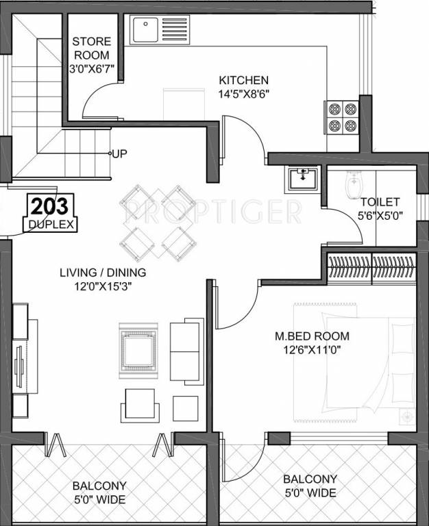 Udbhav Developers Bhaskar Coconut Groves Lower Level Duplex Plan (3BHK+2T (1,940 sq ft) 1940 sq ft)