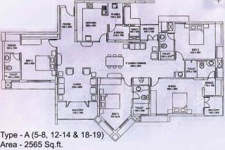 Skyline Hill View (4BHK+5T (2,565 sq ft) 2565 sq ft)