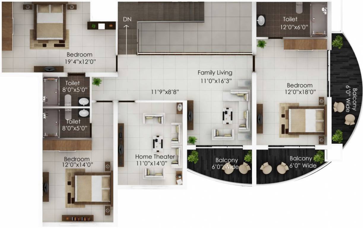 Land Solitaire (5BHK+5T (4,395 sq ft) 4395 sq ft)