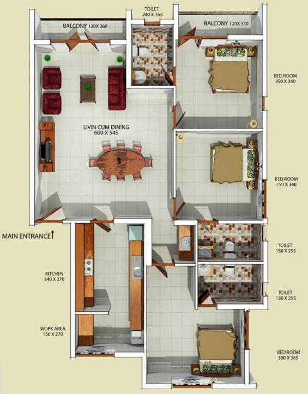 BCG Mars (3BHK+3T (1,778 sq ft) 1778 sq ft)