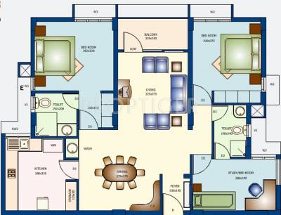 SFS Homes Eternia (2BHK+2T (1,346 sq ft) 1346 sq ft)
