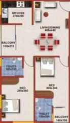 TBPL Muraleeravam (2BHK+2T (941 sq ft) 941 sq ft)