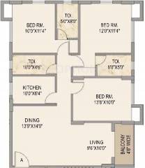 Mounthill The Pyramid (3BHK+3T (1,597 sq ft) 1597 sq ft)