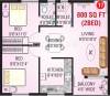 Vishwas Anmol (2BHK+2T (800 sq ft) 800 sq ft)