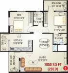 Vishwas Anmol (2BHK+2T (1,050 sq ft) 1050 sq ft)