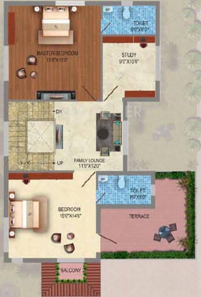 Elysium Villa Primero (3BHK+3T (2,700 sq ft) 2700 sq ft)