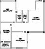 Navaneetha Square Floor Plan (2BHK+2T (820 sq ft) 820 sq ft)