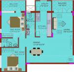 Land Trades Vasundhara (2BHK+2T (1,185 sq ft) 1185 sq ft)