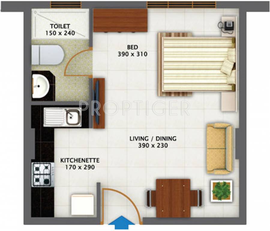 Vishraam Navodrutham (1BHK+1T (473 sq ft) 473 sq ft)