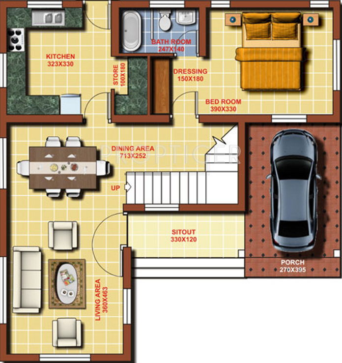 Metro Blue Lotus (3BHK+3T (1,999 sq ft) 1999 sq ft)