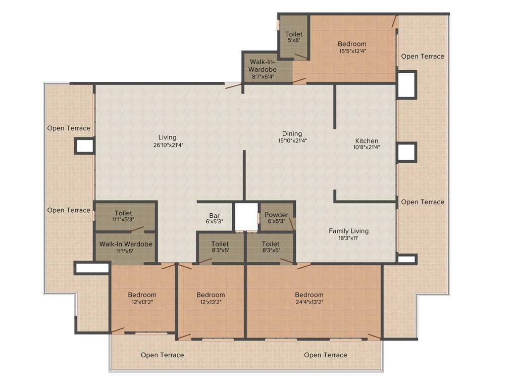 Land Roopali (4BHK+4T (3,460 sq ft) 3460 sq ft)
