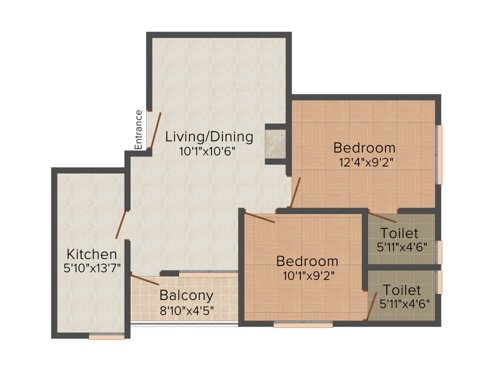 Krishna Saketh (2BHK+2T (750 sq ft) 750 sq ft) Krishna Saketh (2BHK+2T (750 sq ft) 750 sq ft)