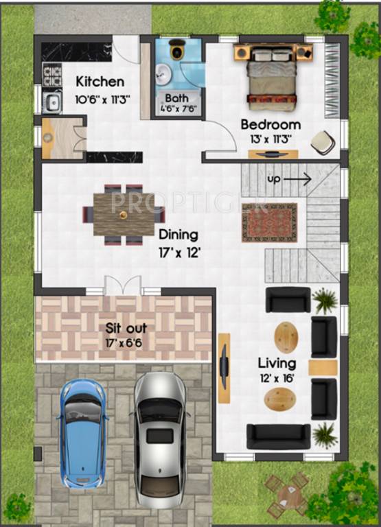 SRJ Lakshmi Elite Villas (3BHK+3T (2,169 sq ft) 2169 sq ft)