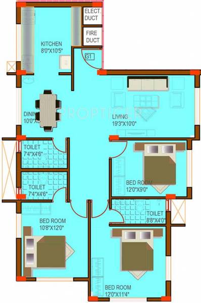 Land Trades Rehoboth (3BHK+3T (1,260 sq ft) 1260 sq ft)