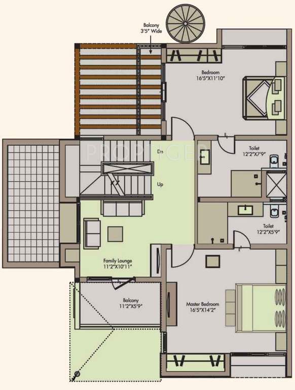 Adventz Zuari Garden City Villa (3BHK+4T (3,230 sq ft) + Servant Room 3230 sq ft)