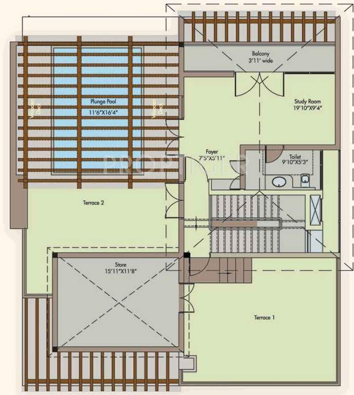 Adventz Zuari Garden City Villa (5BHK+6T (5,550 sq ft) + Servant Room 5550 sq ft)
