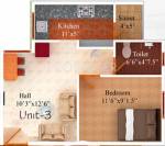 Floor Plan (1BHK+1T (470 sq ft) 470 sq ft) Malar Sri Rajarajeshwari Apartments Floor Plan (1BHK+1T (470 sq ft) 470 sq ft)