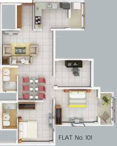 PS Nexterra (3BHK+2T (1,175 sq ft) 1175 sq ft) PS Nexterra (3BHK+2T (1,175 sq ft) 1175 sq ft)