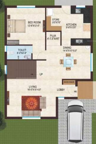  kanchi pattinam Floor Plan Ground Floor Plan