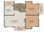 Navin Skanda (2BHK+2T (1,038 sq ft) 1038 sq ft)