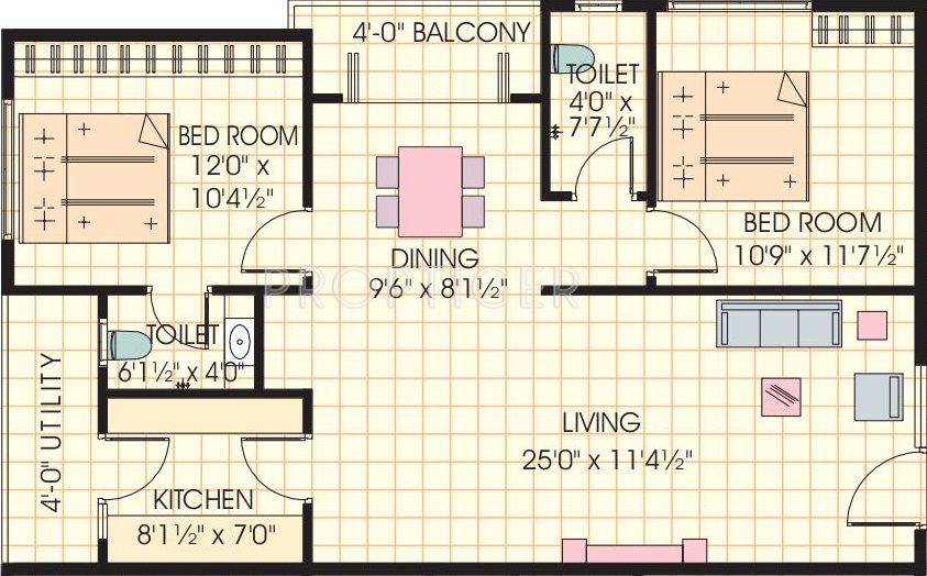 Blu Mourya (2BHK+2T (1,165 sq ft) 1165 sq ft) Blu Mourya (2BHK+2T (1,165 sq ft) 1165 sq ft)