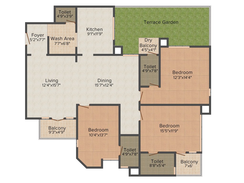 Asset Sapphire (3BHK+4T (2,059 sq ft) 2059 sq ft)
