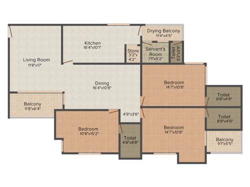 Noel Matteethra Heights (3BHK+4T (2,342 sq ft) 2342 sq ft) Noel Matteethra Heights (3BHK+4T (2,342 sq ft) 2342 sq ft)
