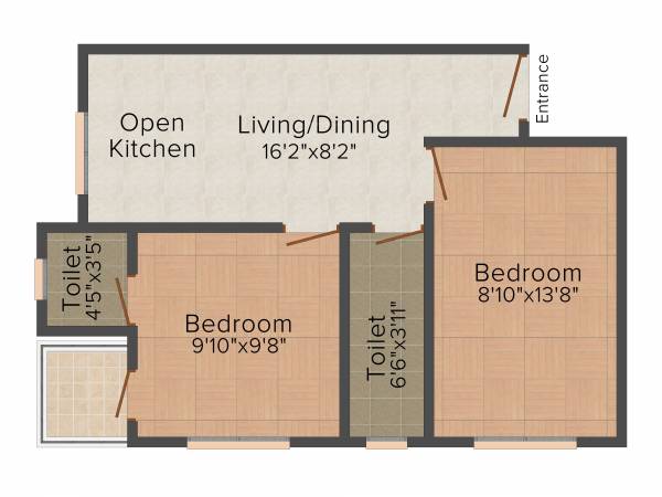 Red Uttoron (2BHK+1T (676 sq ft) 676 sq ft) Red Uttoron (2BHK+1T (676 sq ft) 676 sq ft)