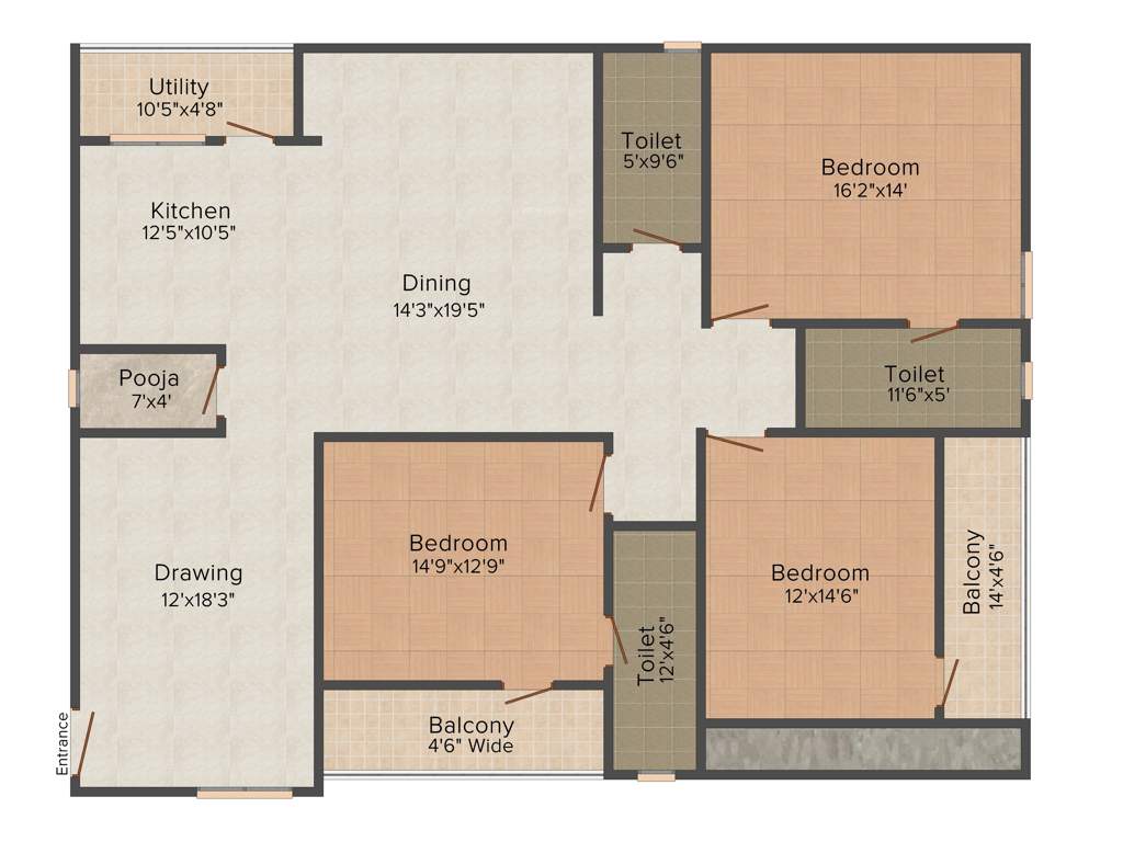 Sahiti Sumukhi Orbit (3BHK+3T (2,360 sq ft) 2360 sq ft)