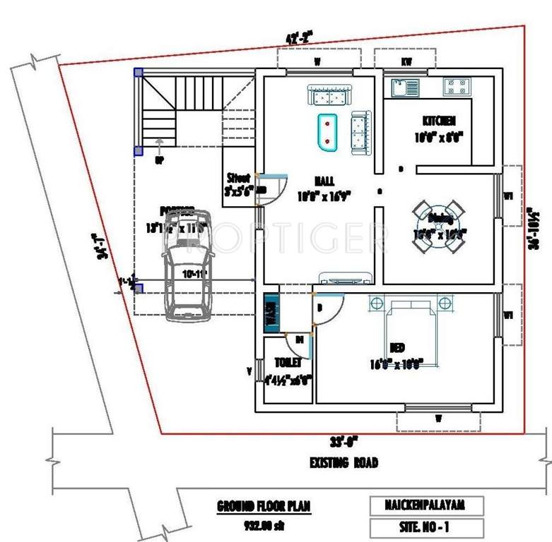 DD Avenue (3BHK+3T (1,500 sq ft) 1500 sq ft)