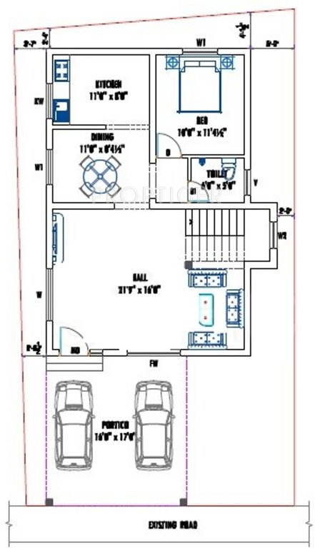 DD Castle (3BHK+3T (1,744 sq ft) 1744 sq ft)