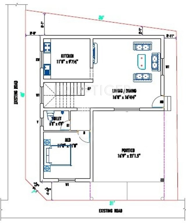 DD Castle (3BHK+3T (1,835 sq ft) 1835 sq ft)