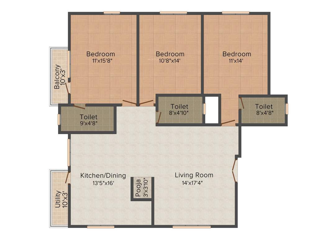 Navami Shree (3BHK+3T (1,650 sq ft) 1650 sq ft)