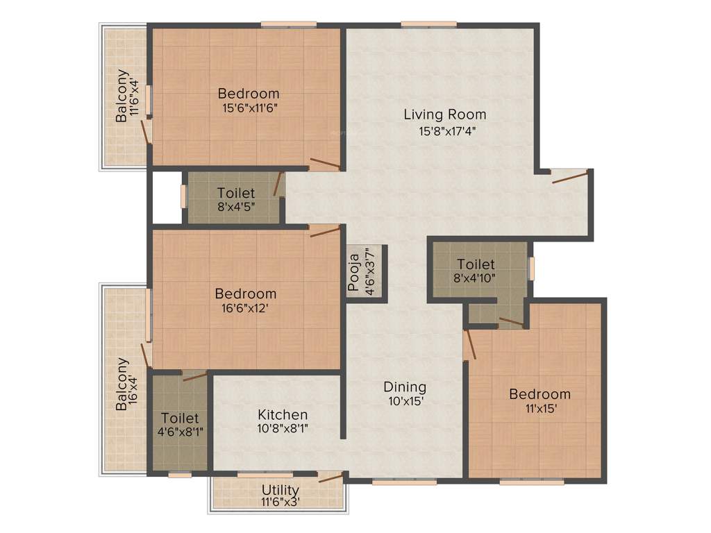 Navami Shree (3BHK+3T (1,800 sq ft) 1800 sq ft)