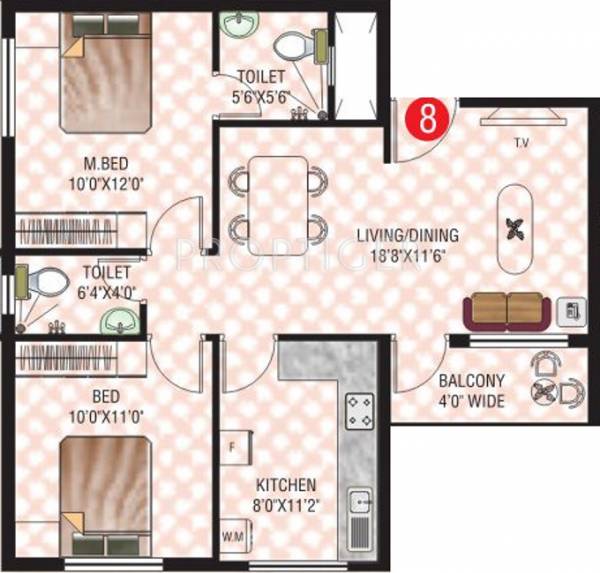 Vishwas Samrat (2BHK+2T (830 sq ft) 830 sq ft) Vishwas Samrat (2BHK+2T (830 sq ft) 830 sq ft)