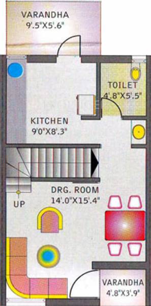 SB Tulsi Duplex (2BHK+3T (980 sq ft) 980 sq ft) SB Tulsi Duplex (2BHK+3T (980 sq ft) 980 sq ft)