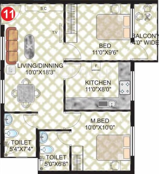 Vishwas Asha Kiran (2BHK+2T (770 sq ft) 770 sq ft)