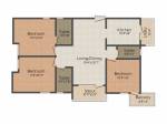 Aura Symphony (3BHK+3T (1,287 sq ft) 1287 sq ft)