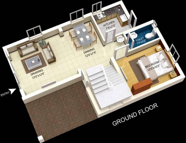 Jaya IT City Phase I (3BHK+3T (1,517 sq ft) 1517 sq ft) Jaya IT City Phase I (3BHK+3T (1,517 sq ft) 1517 sq ft)