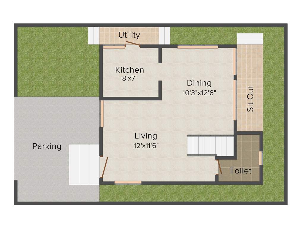 Metro Landmark Annexe (2BHK+2T (900 sq ft) 900 sq ft)