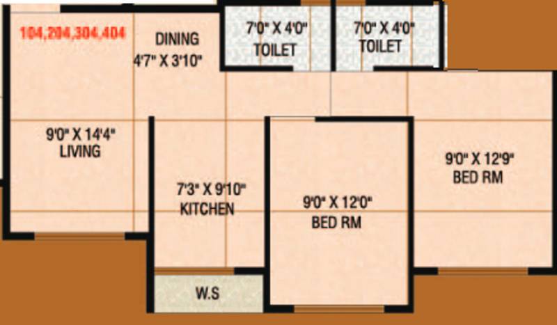Signature Desire (2BHK+2T (840 sq ft) 840 sq ft) Signature Desire (2BHK+2T (840 sq ft) 840 sq ft)