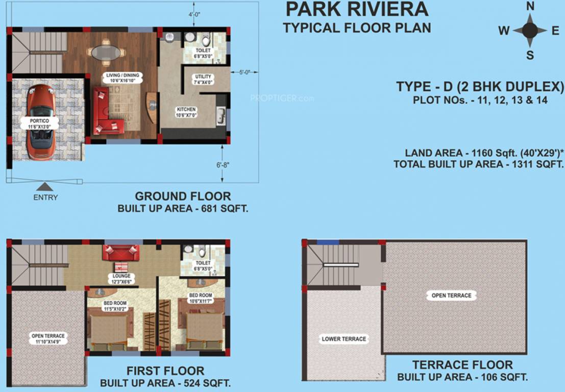 Appolo Park Riviera (2BHK+2T (1,311 sq ft) 1311 sq ft)