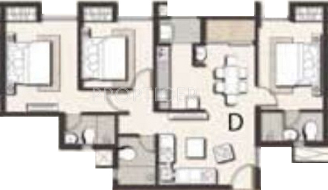 Jain Atulya (3BHK+3T (918 sq ft) 918 sq ft) Jain Atulya (3BHK+3T (918 sq ft) 918 sq ft)