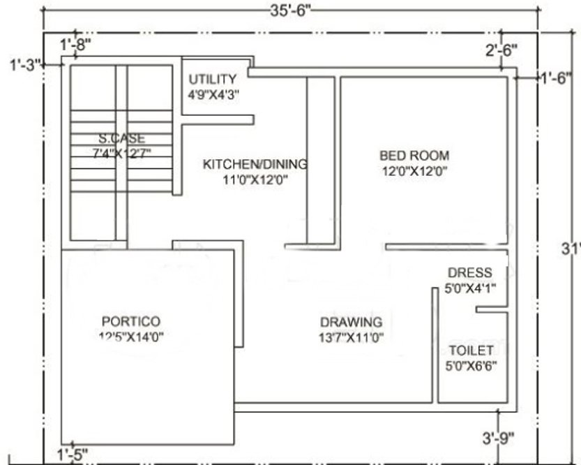  nandan vatika Floor Plan Lower Ground Floor Plan