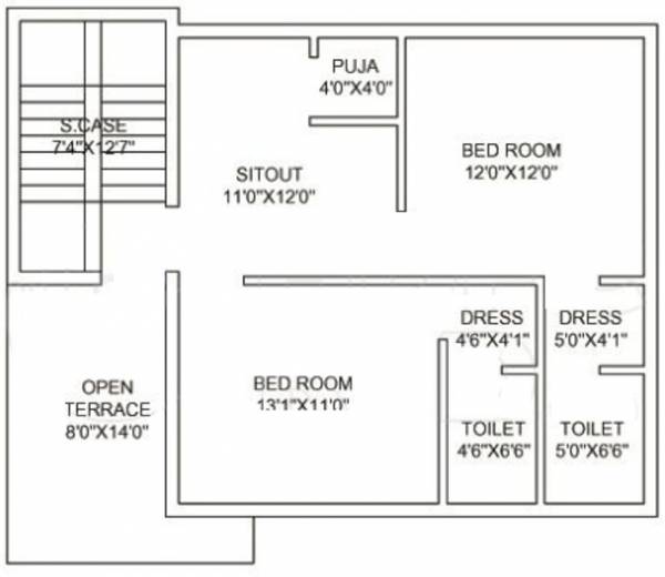  nandan-vatika Floor Plan Upper Ground Floor Plan