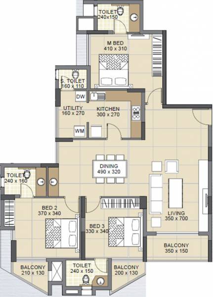Skyline Synergy (3BHK+3T (1,737 sq ft) 1737 sq ft) Skyline Synergy (3BHK+3T (1,737 sq ft) 1737 sq ft)