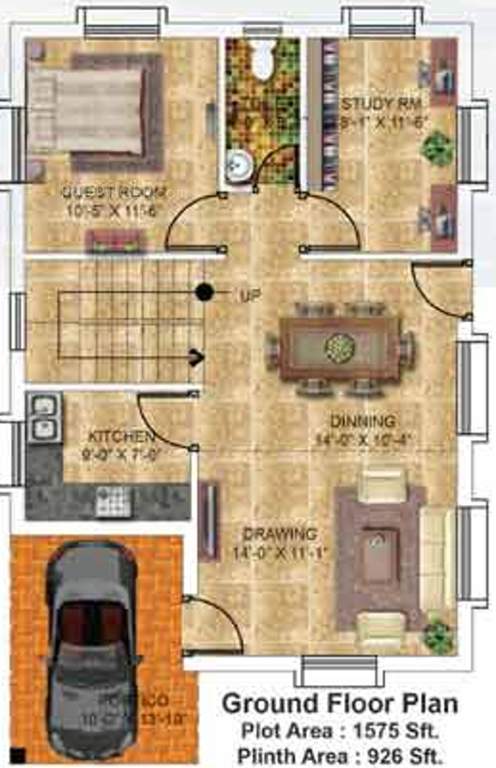  Tennis Court (3BHK+3T (1,801 sq ft) 1801 sq ft)