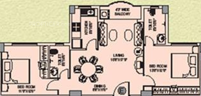 Natural Group Heights (2BHK+2T (1,061 sq ft) 1061 sq ft) Natural Group Heights (2BHK+2T (1,061 sq ft) 1061 sq ft)
