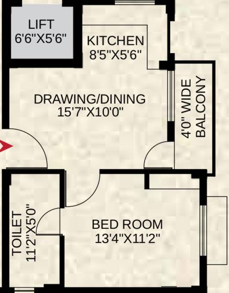 Bhavishya Aastha Castle (1BHK+2T (694 sq ft) 694 sq ft) Bhavishya Aastha Castle (1BHK+2T (694 sq ft) 694 sq ft)